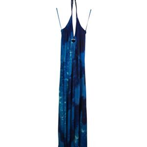 White House Black Market Maxi Dress S Boho Festival Beach Tie Dye Coachella NWT